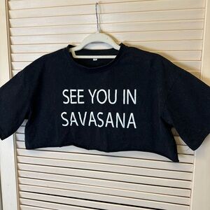 Super Cropped Yoga T-shirt